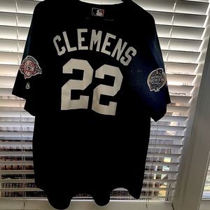 Authentic NY Yankees CLEMENS 22 World Series 100th Anniversary Jersey